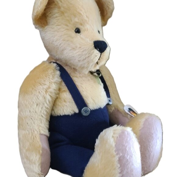 Bear Essentials Retired 1998 Mohair Bear Spencer w/ Suspenders - Picture 4 of 6